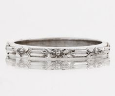 Antique Wedding Band - Antique 14k White Gold Engraved Wedding Band Vintage Engraved Wedding Band, Gold Engraved Wedding Band, White Gold Wedding Bands Women, Carved Wedding Ring, Engraved Wedding Band, Platinum Diamond Wedding Band, Wedding Swag, Floral Wedding Ring, Floral Wedding Bands