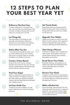 For many of us, December is a busy month filled with parties and family gatherings, but December is the best time to take a moment to reflect on the past 12 months and plan for a fulfilling year coming up. I don’t know about you but I LOVE that fresh start feeling I get every new year. Organize Life, Goal Examples, Best Year Yet, Vie Motivation, Get My Life Together