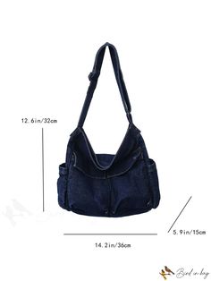 BirdinBag - Stylish Denim Crossbody Bag with Spacious Minimalistic Design Denim Crossbody Bag, Fashion Drawing Tutorial, Shein Brasil, Denim Crossbody, Bag Sewing, Bag Ideas, Minimalistic Design, Denim Bag, Fashion Drawing