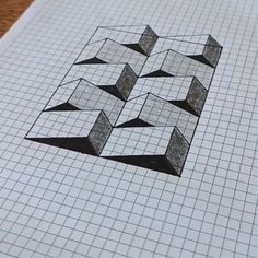 an image of some sort of cubes on a sheet of paper