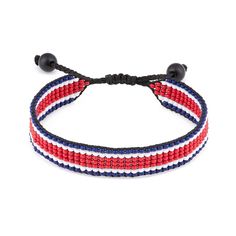 Embrace the pura vida spirit of Costa Rica with our Handmade Costa Rica Flag Bracelet! This stunning bracelet blends traditional craftsmanship with a boho-chic aesthetic, creating a wearable symbol of Costa Rican pride. Crafted with care by skilled artisans, each bracelet is a unique masterpiece. The colors of the Costa Rican flag - blue, white, and red - are intricately woven into the design, reflecting the natural beauty and vibrant culture of this enchanting country. Made with high-quality beads and a durable rope, this bracelet is as sturdy as it is stylish. Its adjustable design ensures a comfortable fit for wrists of all sizes, making it suitable for anyone who wants to showcase their love for Costa Rica. Whether you're a native Costa Rican or simply captivated by its lush landscapes Puerto Rican Bracelets, Costa Rica Flag, Hippie Bracelets, Handcrafted Bracelets, Boho Stil, Costa Rica, Handmade Bracelets, Arm Band, Boho Fashion