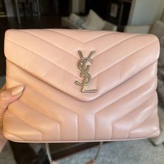 Ysl Pink Euc Loulou. Ysl Handbags Pink, Bags Ysl, Saint Laurent Bags, Yves Saint Laurent Bags, Saint Laurent Bag, Limited Time, Yves Saint Laurent, Light Pink, Saint Laurent