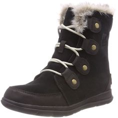 PRICES MAY VARY. The SOREL&reg Explorer Joan boot offers a stylish and cozy choice for all your winter adventures. Waterproof full-grain leather and nylon upper with faux-fur trim. Waterproof breathable membrane construction keeps out the wet elements for a drier, more comfortable fit. Sorel Explorer Joan Boot, Sorel Explorer, Sorel Boots Womens, Shoes Quotes, Cold Weather Boots, Waterproof Winter Boots, Snow Boot, Sorel Womens, Black Boots Women