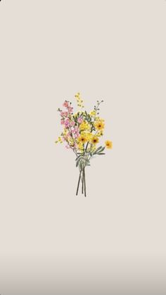 a bunch of flowers that are on a white background with a black border around it