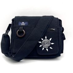 Puzzlestack’s Lukla Black Embroidered Messenger Bag Is A Compact Yet Voluminous Bag. Along With Its Multiple Pockets Used For Storage, It Includes A Large Flap Closure With Velcro. Starting Off With The Two Front Pockets, Open Up The Flap To Find The Main Compartment Following The Large Extra Pocket, And Even A Cute Mini Side Pocket! Make Travel Hands-Free With This Spacious Bag. Express Yourself With 5 Different Hand Embroidered With Thread Designs To Choose From! Not Only Is This Bag Sustainab Embroidered Black Bag For Everyday Use, Black Cotton Shoulder Bag With Removable Pouch, Black Cotton Crossbody Bag, Black Embroidered Everyday Satchel, Black Embroidered Bag For Everyday Use, Black Embroidered Satchel For Daily Use, Casual Black Embroidered Bag, Everyday Black Embroidered Bag, Embroidered Black Shoulder Bag For Travel