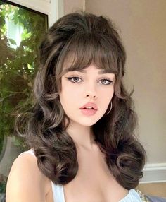 50s Hairstyles, 60s Hair, 70s Hair, Reference Pictures, Hair Reference, Hair Stuff, Pinterest Closet, Aesthetic Hair, Vintage Hairstyles