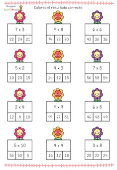 the printable worksheet for addition and subtraction with flowers on them