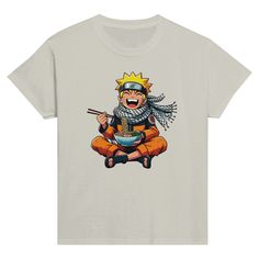 Classic comfort meets color with these soft crew neck t-shirts for kids. These shirts provide the perfect fit and the soft feel essential for everyday wear. Naruto Eating Ramen, Eating Ramen, Black Irish, Carolina Blue, Kids Bags, Tee Shop, Kids Hoodie, Ramen, Neck T Shirt