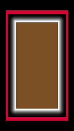 a square with a red border in the middle and a brown rectangle at the bottom