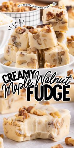 creamy walnut fudge is an easy and delicious dessert that's ready to be eaten