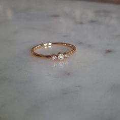 Authentic Bony Levy Ring. Marked 18k And Bony Levy On The Inside Of The Band. Beautiful Rose Gold Ring And Three Diamonds In The Center. Delicate And Dainty. Timeless And Classic. Simple Yet Chic. Perfect For Everyday Wear. Wear Alone Or Stacked With Other Rings. Only Worn A Few Times And Still In Great Condition. Nothing Major To Note. So Pretty On! Approximately A Size 6. Bony Levy, Rose Gold Diamond Ring, Gold Diamond Ring, Beautiful Rose, Rose Gold Diamonds, Womens Jewelry Rings, Beautiful Roses, 18k Rose Gold, So Pretty