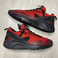 Red Trainers, Nike Huarache, Adidas Yeezy, Fashion Inspiration