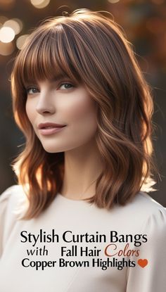 Flattering Long Layered Cut with Subtle Fall Hair Colors Copper Brown Touch for All Face Shapes 🌼 Long Layered Cuts, Brown Copper