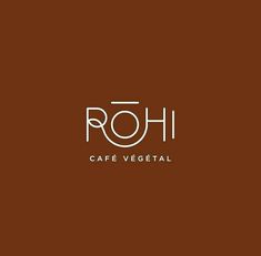 the logo for rohi cafe vegetal