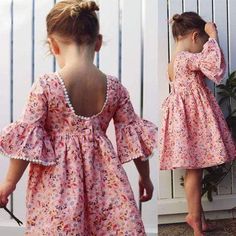 Girl's Clothing 3T Princess Floral Boho Dress Floral Party Dress, Girls Floral Dress, Flare Sleeve Dress, Floral Party, Boho Floral Dress, Dresses Kids Girl, Lovely Dresses