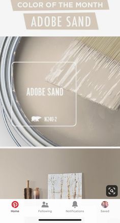 the color of the month adobe sand is shown in this image and it's being used