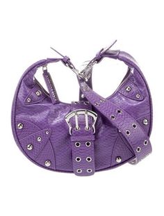 Poppy Lissiman Shoulder BagPurple LeatherSilver-Tone HardwareSingle Adjustable Shoulder StrapNylon Lining & Single Interior PocketSnap Closure at FrontIncludes Dust BagUnfortunately, due to restrictions, this item may not be eligible for shipping in all areas. Elegant Purple Shoulder Bag With Palladium Hardware, Poppy Lissiman Bags, Luxury Purple Shoulder Bag With Palladium Hardware, Daily Use Red Shoulder Bag With Silver-tone Hardware, Poppy Lissiman, Leather Shoulder Bag, Poppies, Women Handbags, Shoulder Bag