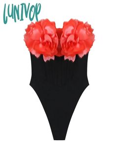 SPECIFICATIONS Decoration: Beading Style: Sexy & Club Elasticity: High Strecth Season: All season Fabric Type: Knitted Pattern Type: Solid Material: COTTON Age: MIDDLE AGE Item Type: Rompers&Playsuits Fabric content: 91% (inclusive) - 95% (inclusive) Waist: Mid Waist Fit Type: Regular Gender: WOMEN Thickness: STANDARD Type: Bodysuits Season: Spring/Summer/Autumn/Winter(In Door) Occasion: Party/Club/Evening/Cocktail/Wedding Color: Black Size: XS S M L Style: Fashion Reminder: Don't Fold or Press Sleeveless Beachwear Bodysuit For Party, Stylish Sleeveless Bodysuit For Party, Black Sleeveless Swimwear For Party, Stretch Beachwear Bodysuit For Party, Black Strapless Bodysuit For Evening, Strapless Black Bodysuit For Club, Black Strapless Bodysuit For Club, Spring Party Backless Bodysuit, Stretch Backless Party Swimwear