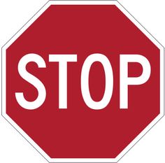 a red stop sign with the word stop written below it in white letters on a white background