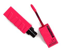 Maybelline Capricious Super Stay Vinyl Ink Liquid Lipcolor ($12.99 for 0.14 oz.) is a vivid, pinky-red with cool undertones and a glossy, cream finish. Nearly opaque pigmentation Fluid, spreadable, creamy Set to a lightly-to-moderately tacky feel, no lifting Transfer-resistant Very long-wearing (11 hours of solid wear, some remained after 16 hours), lightly hydrating Vinyl Lips, Tom Ford Beauty, Maybelline Super Stay, Bright Winter, Cool Undertones, Make Up For Ever