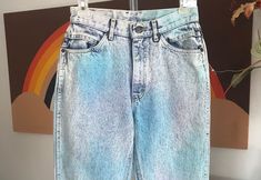 "1980's Ladies Jeans by LEE acid wash Blue Jeans with Shades of Green and Pink Tie Dyed Effect MEASUREMENTS (in inches): Waist: 26\" Hips: 38\" Inseam: 28\" Waist to Hem: 40\" INTERNATIONAL CUSTOMER?? Please email for Shipping Info" 90s Acid Wash Bottoms For Spring, Vintage Acid Wash Relaxed Fit Bottoms, Acid Wash Summer Bottoms In 90s Style, Acid Wash 90s Style Summer Bottoms, 90s Acid Wash Bottoms For Summer, Acid Wash 90s Summer Bottoms, 90s Style Acid Wash Jeans For Spring, Summer Acid Wash Stonewashed Jeans, 90s Acid Wash Jeans For Spring