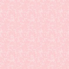 a pink background with swirls and leaves