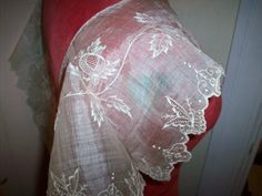 "Beautiful antique lace collar for clothing, bridal, doll dressing high quality, old store stock, never used. very very fine silk that has been embroidered 8 1/2\" x 40\" measured around neck" Wedding Lace Collar, Alencon Lace, Lace Doilies, Antique Lace, Lace Collar, Lace Applique, Clothes Accessories, Cotton Lace, Colorful Pictures