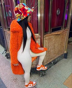 Club Attire For Women Night, Cute Winter Outfits For Work, Orange Hat Outfit, Dope Winter Outfits, Baddie Birthday Outfit Winter, Baddie Birthday Dress, Cute Work Outfits, Outfits For Work