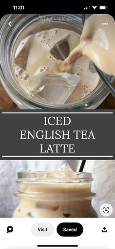 an image of iced english tea latte