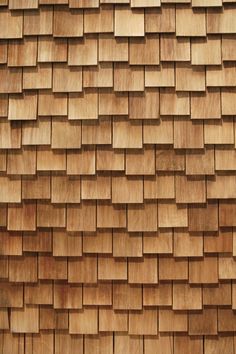 wood shingles on the side of a building