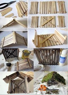 the steps to make a wooden house out of pallets