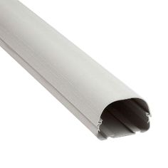 an aluminum pipe is shown with the end cut out to show it's length