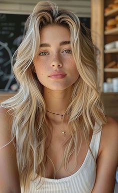 Hairstyle Moodboard, Medium Layered Hairstyles, Highlights Hairstyles, Air Touch, Pretty Blonde Hair, Amazon Hair, Medium Layered Hair, Pretty Blonde, Medium Length Hair With Layers