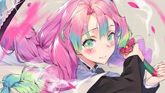 Kanroji Wallpaper, Mitsuri Kanroji Wallpaper, Hee Man, Cute Desktop Wallpaper, Whatsapp Wallpaper, Cute Anime Profile Pictures, Live Wallpapers