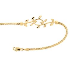 "14k solid gold leaf bracelet with bismark chain. measures 1/2\" wide by 7\" wrist size." Elegant Wheat Chain Bracelet For Formal Occasions, Elegant Gold Bracelet With Wheat Chain As A Gift, Elegant Yellow Gold Bracelet With Wheat Chain, Elegant 14k Gold Jewelry With Wheat Chain, Elegant Yellow Gold Wheat Chain Bracelet, Formal Yellow Gold Bracelet With Wheat Chain, Ancient Greek Jewelry, Sand Dollar Pendant, Gold Flower Ring