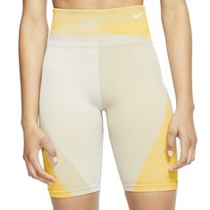 New With Tags Grey And Yellows Colors Seamless Stretchy Waist 11.5" Length 16" Inseam 8" Size Small Yellow Sports Biker Shorts With Built-in Shorts, Sporty Yellow Fitted Athletic Shorts, Sporty Fitted Yellow Athletic Shorts, Yellow Fitted Athletic Shorts, Yellow Athleisure Short Bottoms, Fitted Yellow Athletic Shorts, Spring Yellow Seamless Bottoms, Yellow Fitted Gym Shorts, Fitted Yellow Gym Shorts