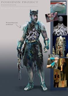 the concept art for poseon project's costume and accessories is featured in this article