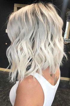 Perfect Balayage, Ice Blonde Hair, Icy Blonde Hair, Ice Blonde, Platinum Blonde Hair, Ash Blonde, Long Bob, Hair Envy