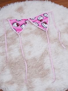 2pcs Hello Kitty Bra Set Sanrio Anime Women Shorts Bra Set Girl Sexy Cartoon Plush Pajamas Set Home Wear Summer, Plush Pajamas, Women Shorts, Pajamas Set, Summer Beach Wear, Bra Set, Pajama Set, Hello Kitty, Pajamas