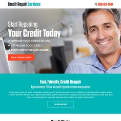 the homepage for credit repair services