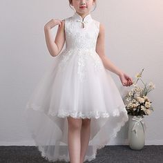 Season:Summer,Spring; Fabric:Polyester; Sleeve Length:Sleeveless; Dress Length:Knee-length; Look After Me:Hand wash; Gender:Girls'; Style:Chinoiserie,Cute; Occasion:Pegeant,Special Occasion,Party; Kids Apparel:Dress; Age Group:Kids; Fit Type:Regular Fit; Pattern:Floral; Design:Lace up; Age:3-12 Years; Bust:; Length:; Waist: Chinoiserie Dress, Cheap Flower Girl Dresses, Cheap Party Dresses, Cheap Dresses Casual, Girls Dresses Online, Party Dresses Online, Graphic Dress, Girls Dresses Summer, Spring Summer Dress