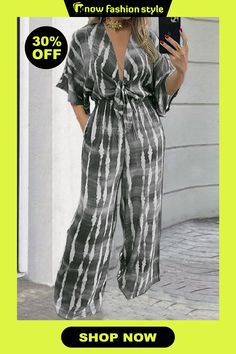 Casual Print Frenulum V Neck Plus Size Jumpsuits Trendy Summer V-neck Jumpsuits And Rompers, Trendy V-neck Jumpsuits And Rompers For Summer, Printed Jumpsuits And Rompers For Beach, Casual Summer Jumpsuits And Rompers For Party, Non-stretch Jumpsuits And Rompers For Spring Vacation, Casual Summer Party Jumpsuits And Rompers, Trendy Printed Jumpsuits And Rompers For Day Out, Trendy Jumpsuits And Rompers For Beach Season, Casual Fitted Jumpsuits And Rompers For Beach Season