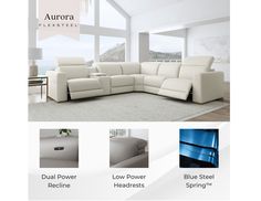 an image of a living room setting with furniture and accessories on the web page for aurora