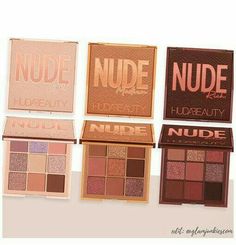 Huda Beauty Eyeshadow, Huda Beauty Palette, Make Up Kits, Huda Beauty Makeup, Makeup Pallets, Makeup Accesories, Beauty Make-up, Nude Makeup