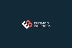 the logo for eusmod bibendum is shown in red and white