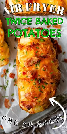 an air fryer twice baked potatoes recipe