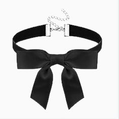 Black Bow Choker Necklace Make An Offer Or Bundle For Huge Discounts Black Bow Choker, Adjustable Black Ribbon Party Choker, Black Ribbon Choker Necklace For Parties, Adjustable Black Choker For Party, Black Jewelry With Ribbon For Evening, Black Ribbon Choker For Party, Formal Jewelry With Black Ribbon, Black Ribbon Jewelry For Evening, Formal Black Ribbon Choker Jewelry