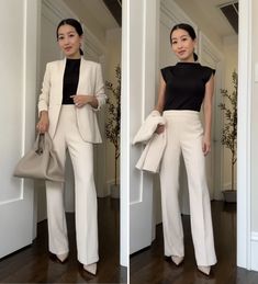 Female Blazer Outfit Formal, Business Professional Suits For Women, White Blouse Outfit Work, Formal Female Outfits, Female Formal Attire, Female Formal Outfits, Business Casual Outfits Skirt, Attorney Outfits Woman, Law Firm Outfits Women