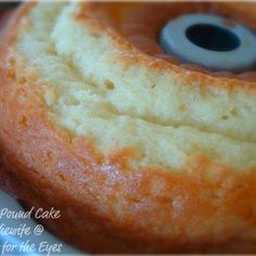 a close up view of a cake with an eye on it's center piece