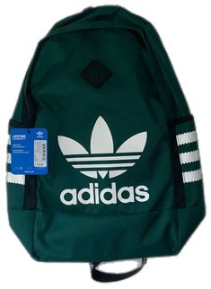 Casual Logo Backpack For Everyday Use, Casual Everyday Backpack With Logo, Casual Backpack With Logo For Daily Use, Adidas Green Backpack, Adidas Sporty Backpack, Sporty Nylon Adidas Backpack, Functional Adidas Backpack, Sporty Adidas Backpack, Adidas Snapback